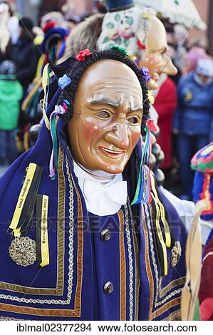 "Traditional Swabian-Alemannic carnival characters with """"Guller"""" figure, Rottweil Carnival, Rottweil, Black Forest, Baden-Wuerttemberg, Germany, Europe" View Large Photo Image Picture - "Traditional Swabian-Alemannic carnival characters with """"Guller"""" figure, Rottweil Carnival, Rottweil, Black Forest, Baden-Wuerttemberg, Germany, Europe". Fotosearch