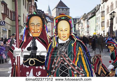 "Traditional Swabian-Alemannic carnival characters with figures of """"Fransenkleid"""" and """"Federahannes"""", Rottweil Carnival, Rottweil, Black Forest, Baden-Wuerttemberg, Germany, Europe" View Large Photo Image Stock Image - "Traditional Swabian-Alemannic carnival characters with figures of """"Fransenkleid"""" and """"Federahannes"""", Rottweil Carnival, Rottweil, Black Forest, Baden-Wuerttemberg, Germany, Europe". Fotosearch