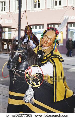 "Traditional Swabian-Alemannic carnival characters with """"Bennerroessle"""", Rottweil Carnival, Rottweil, Black Forest, Baden-Wuerttemberg, Germany, Europe" View Large Photo Image Stock Photo - "Traditional Swabian-Alemannic carnival characters with """"Bennerroessle"""", Rottweil Carnival, Rottweil, Black Forest, Baden-Wuerttemberg, Germany, Europe". Fotosearch