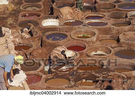 "Traditional tannery with dying vats, The Chouwara, Chouara, Old Town, Medina, Fez, Fes, Fez el Bali, Morocco, Africa" View Large Photo Image Picture - "Traditional tannery with dying vats, The Chouwara, Chouara, Old Town, Medina, Fez, Fes, Fez el Bali, Morocco, Africa". Fotosearch