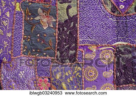 "Traditional tapestry, embroidery, patchwork sewing, detail, Pushkar, Rajasthan, India, Asia" View Large Photo Image Stock Image - "Traditional tapestry, embroidery, patchwork sewing, detail, Pushkar, Rajasthan, India, Asia". Fotosearch