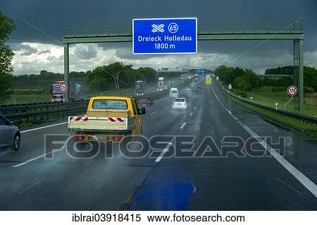 "Traffic during heavy rain and poor visibility, A9 motorway, near Pfaffenhofen, Upper Bavaria, Bavaria, Germany, Europe" View Large Photo Image Stock Photography - "Traffic during heavy rain and poor visibility, A9 motorway, near Pfaffenhofen, Upper Bavaria, Bavaria, Germany, Europe". Fotosearch
