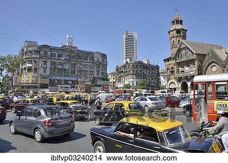 "Traffic jam in front of the Crawford Market or Mahatma Jyotiba Phule Market, Mumbai, Maharashtra, India, Asia" View Large Photo Image Picture - "Traffic jam in front of the Crawford Market or Mahatma Jyotiba Phule Market, Mumbai, Maharashtra, India, Asia". Fotosearch