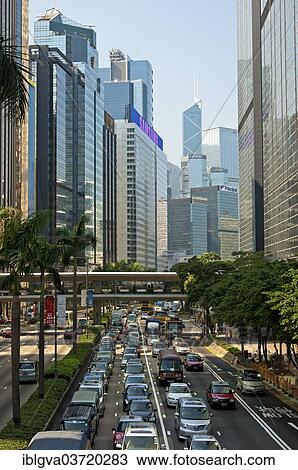"Traffic jam on Connaught Road, Hong Kong, Hong Kong, China, People's Republic of China, Asia" View Large Photo Image Stock Image - "Traffic jam on Connaught Road, Hong Kong, Hong Kong, China, People's Republic of China, Asia". Fotosearch