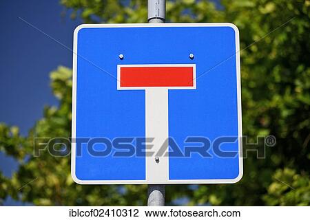 "Traffic sign, dead end street or cul-de-sac road" View Large Photo Image Stock Image - "Traffic sign, dead end street or cul-de-sac road". Fotosearch