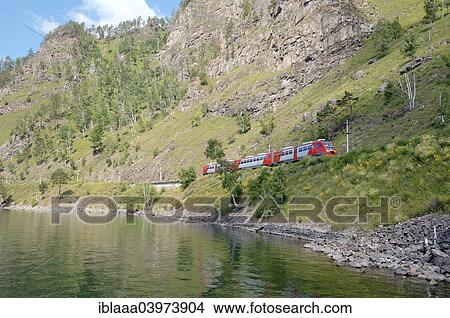 "Train, Circum-Baikal Railway, Trans-Siberian Railway, Irkutsk Oblast, Siberia, Russia, Europe" View Large Photo Image Picture - "Train, Circum-Baikal Railway, Trans-Siberian Railway, Irkutsk Oblast, Siberia, Russia, Europe". Fotosearch