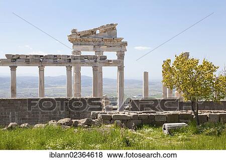 "Trajaneum, ancient city of Pergamon or Pergamum, Bergama, Turkey, Asia" View Large Photo Image Stock Photo - "Trajaneum, ancient city of Pergamon or Pergamum, Bergama, Turkey, Asia". Fotosearch