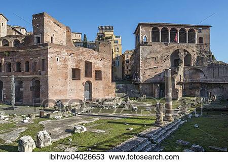 "Trajan's Forum, the house of the Order of Malta with loggia at the back, also Casa dei Cavalieri di Rodi, Trajan's Markets on the left, Rione I Monti, Rome, Lazio, Italy, Europe" View Large Photo Image Stock Image - "Trajan's Forum, the house of the Order of Malta with loggia at the back, also Casa dei Cavalieri di Rodi, Trajan's Markets on the left, Rione I Monti, Rome, Lazio, Italy, Europe". Fotosearch