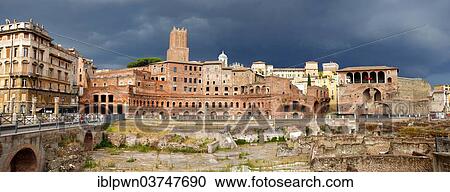 Stock Image - "Trajan's Market, Rome, Lazio, Italy, Europe". Fotosearch