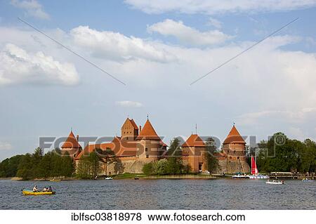 Stock Photo - "Trakai Castle, Trakai, Lithuania, Baltic States, Europe". Fotosearch