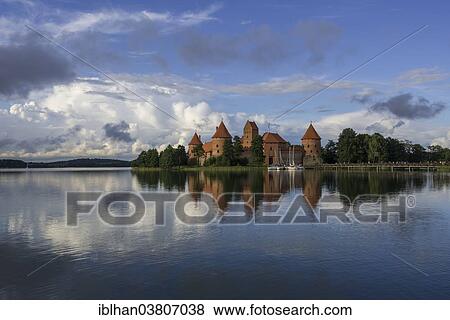 "Trakai Island Castle in Lake Galve, Trakai, Vilnius district, Lithuania, Europe" View Large Photo Image Stock Photo - "Trakai Island Castle in Lake Galve, Trakai, Vilnius district, Lithuania, Europe". Fotosearch