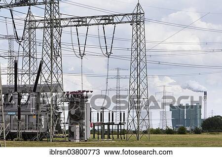 "Transformer in a substation, in front of Schkopau Power Station, Bad Lauchstadt, Saxony-Anhalt, Germany, Europe" View Large Photo Image Stock Image - "Transformer in a substation, in front of Schkopau Power Station, Bad Lauchstadt, Saxony-Anhalt, Germany, Europe". Fotosearch