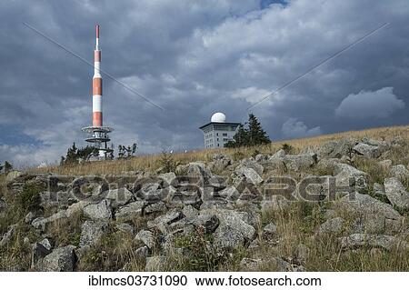 "Transmission tower and Brockenhotel on the summit plateau of Mt Brocken, Brocken, Wernigerode, Saxony-Anhalt, Germany, Europe" View Large Photo Image Stock Image - "Transmission tower and Brockenhotel on the summit plateau of Mt Brocken, Brocken, Wernigerode, Saxony-Anhalt, Germany, Europe". Fotosearch