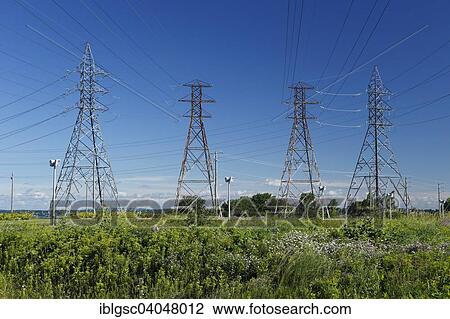 "Transmission towers, Beauharnois, Quebec Province, Canada, North America" View Large Photo Image Stock Image - "Transmission towers, Beauharnois, Quebec Province, Canada, North America". Fotosearch