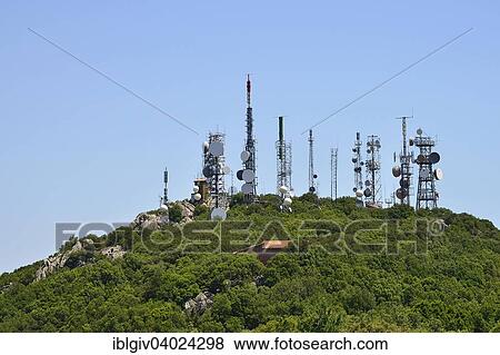 "Transmitters on top of the Monte Ortobene, Nuoro, Nuoro Province, Sardinia, Italy, Europe" View Large Photo Image Stock Photo - "Transmitters on top of the Monte Ortobene, Nuoro, Nuoro Province, Sardinia, Italy, Europe". Fotosearch