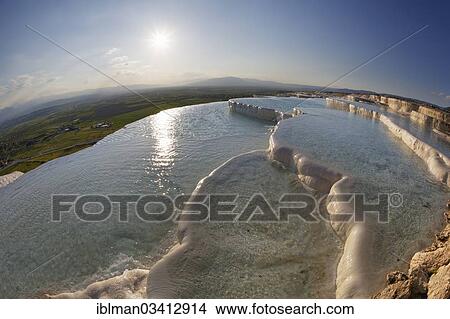 "Travertine terraces at Pamukkale, Pamukkale, Denizli Province, Aegean Region, Turkey, Asia" View Large Photo Image Picture - "Travertine terraces at Pamukkale, Pamukkale, Denizli Province, Aegean Region, Turkey, Asia". Fotosearch