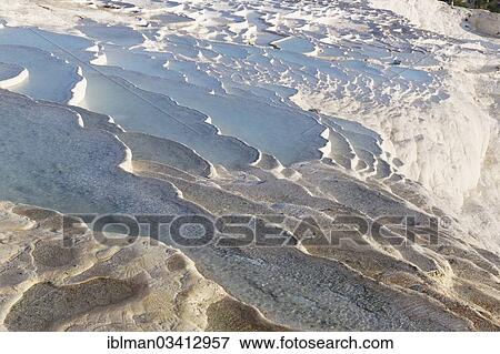 Stock Photo - "Travertine terraces at Pamukkale, Pamukkale, Denizli Province, Aegean Region, Turkey, Asia". Fotosearch