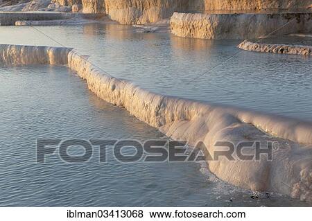 "Travertine terraces at Pamukkale, Pamukkale, Denizli Province, Aegean Region, Turkey, Asia" View Large Photo Image Stock Photo - "Travertine terraces at Pamukkale, Pamukkale, Denizli Province, Aegean Region, Turkey, Asia". Fotosearch