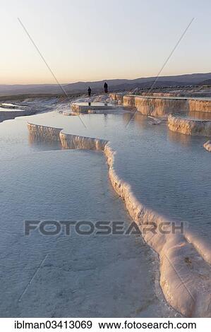 "Travertine terraces at Pamukkale, Pamukkale, Denizli Province, Aegean Region, Turkey, Asia" View Large Photo Image Stock Photo - "Travertine terraces at Pamukkale, Pamukkale, Denizli Province, Aegean Region, Turkey, Asia". Fotosearch