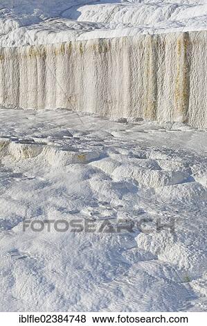 Stock Photo - "Travertine terraces of Pamukkale, UNESCO World Heritage Site, Dinizli, Western Turkey, Turkey, Asia". Fotosearch