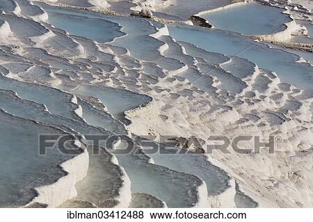 Stock Photo - "Travertine terraces of Pamukkale, Pamukkale, Denizli Province, Aegean Region, Turkey, Asia". Fotosearch