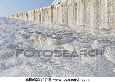 Stock Photograph - "Travertine terraces of Pamukkale, UNESCO World Heritage Site, Dinizli, Western Turkey, Turkey, Asia". Fotosearch