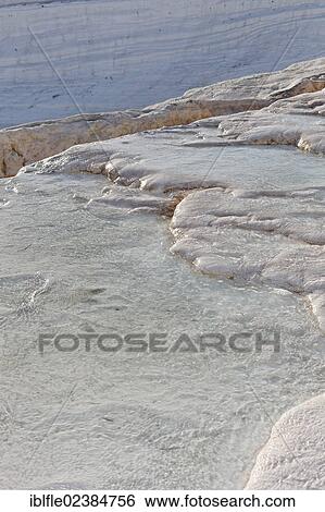 Stock Photograph - "Travertine terraces of Pamukkale, UNESCO World Heritage Site, Dinizli, Western Turkey, Turkey, Asia". Fotosearch