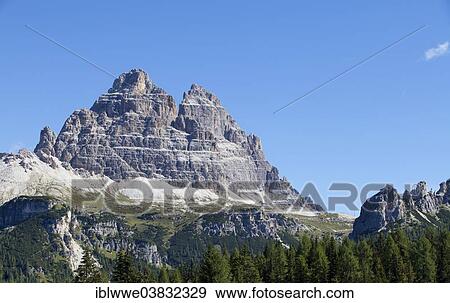 "Tre Cime di Lavaredo peaks, Dolomites, Veneto region, Province of Belluno, Italy, Europe" View Large Photo Image Stock Photo - "Tre Cime di Lavaredo peaks, Dolomites, Veneto region, Province of Belluno, Italy, Europe". Fotosearch