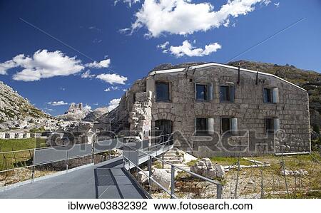 "Tre Sassi Fortress, World War Museum, Valparola Pass, Dolomites, Veneto region, Province of Belluno, Italy, Europe" View Large Photo Image Stock Image - "Tre Sassi Fortress, World War Museum, Valparola Pass, Dolomites, Veneto region, Province of Belluno, Italy, Europe". Fotosearch