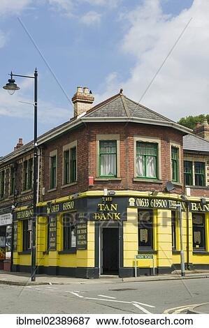 Stock Photo - "Tredegar Street, Risca, Caerphilly, Wales, United Kingdom, Europe". Fotosearch