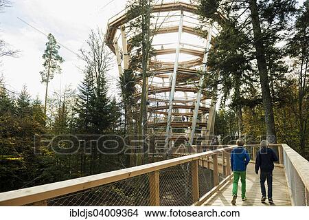 "Treetop trail on Mt Sommerberg, Bad Wildbad, Black Forest, Baden-Wurttemberg, Germany, Europe" View Large Photo Image Picture - "Treetop trail on Mt Sommerberg, Bad Wildbad, Black Forest, Baden-Wurttemberg, Germany, Europe". Fotosearch