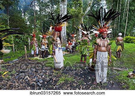 "Tribe with colourful decorations and face paint is celebrating at the traditional Sing Sing gathering in the highlands, Paya, Papua New Guinea, Oceania" View Large Photo Image Stock Photography - "Tribe with colourful decorations and face paint is celebrating at the traditional Sing Sing gathering in the highlands, Paya, Papua New Guinea, Oceania". Fotosearch