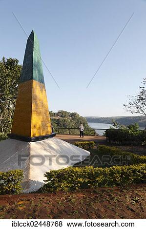 "Triple Frontera, border triangle between Argentina, Brazil and Paraguay, Brazilian side, Parana, Brazil, South America" View Large Photo Image Stock Photo - "Triple Frontera, border triangle between Argentina, Brazil and Paraguay, Brazilian side, Parana, Brazil, South America". Fotosearch
