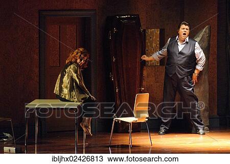 Stock Image - "Tristan and Isolde"""" by Richard Wagner, directed by Graham Vick, 100th annivesary festivities of the Deutsche Oper Berlin opera house, Bismarckstrasse, Berlin Charlottenburg, Germany, Europe". Fotosearch