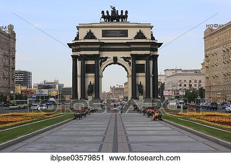 "Triumphal Arch on Kutuzovsky Prospekt, Moskau, Moscow Oblast, Russia, Europe" View Large Photo Image Stock Image - "Triumphal Arch on Kutuzovsky Prospekt, Moskau, Moscow Oblast, Russia, Europe". Fotosearch