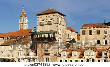 "Trogir Harbour front with medieval buildings, Trogir, Croatia, Europe" View Large Photo Image Stock Image - "Trogir Harbour front with medieval buildings, Trogir, Croatia, Europe". Fotosearch