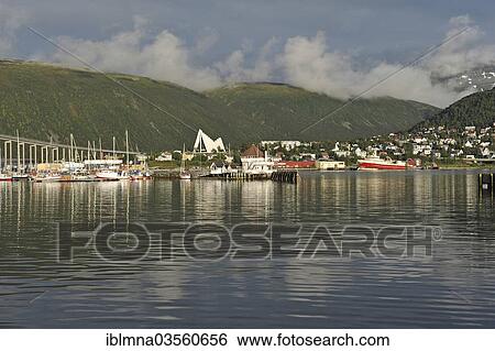 "Tromso harbour, Tromso, ‪Troms, Northern Norway, Norway, Europe" View Large Photo Image Stock Photograph - "Tromso harbour, Tromso, ‪Troms, Northern Norway, Norway, Europe". Fotosearch
