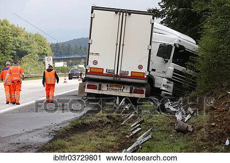 "Truck accident on the A61 motorway, near Waldesch, Rhineland-Palatinate, Germany, Europe" View Large Photo Image Stock Image - "Truck accident on the A61 motorway, near Waldesch, Rhineland-Palatinate, Germany, Europe". Fotosearch
