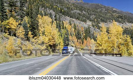 "Truck on Wolf Creek Pass, US 160 road, Colorado, United States, North America" View Large Photo Image Stock Photo - "Truck on Wolf Creek Pass, US 160 road, Colorado, United States, North America". Fotosearch