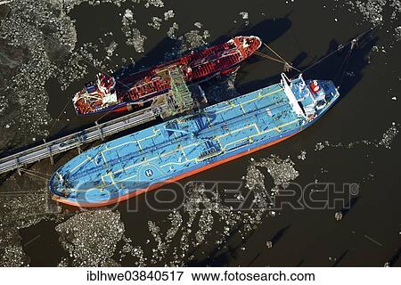 "True"""", a tanker unloading crude oil in the Kattwykhafen harbour, aerial view, Hamburg, Germany, Europe" View Large Photo Image Stock Photo - "True"""", a tanker unloading crude oil in the Kattwykhafen harbour, aerial view, Hamburg, Germany, Europe". Fotosearch