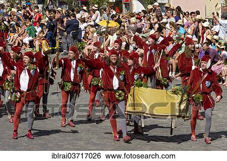 "Trumpeters and drummers, wedding procession of the """"Landshut Wedding"""", historic center, Landshut, Lower Bavaria, Bavaria, Germany, Europe" View Large Photo Image Stock Photograph - "Trumpeters and drummers, wedding procession of the """"Landshut Wedding"""", historic center, Landshut, Lower Bavaria, Bavaria, Germany, Europe". Fotosearch
