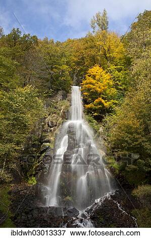 "Trusetal waterfall in autumn, Trusetal, Brotterode-Trusetal, Thuringian Forest, Thuringen, Germany, Europe" View Large Photo Image Stock Photo - "Trusetal waterfall in autumn, Trusetal, Brotterode-Trusetal, Thuringian Forest, Thuringen, Germany, Europe". Fotosearch