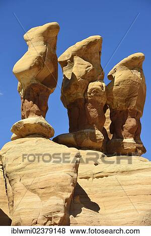 "Tubby Parade"""", Devil's Garden, eroded hoodoos and Entrada Sandstone rock formations, Goblins, Hole-In-The-Rock-Road, Grand Staircase-Escalante National Monument, GSENM, Utah, Southwestern USA, USA" View Large Photo Image Stock Photo - "Tubby Parade"""", Devil's Garden, eroded hoodoos and Entrada Sandstone rock formations, Goblins, Hole-In-The-Rock-Road, Grand Staircase-Escalante National Monument, GSENM, Utah, Southwestern USA, USA". Fotosearch