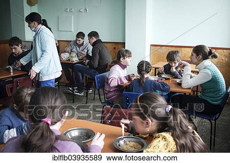 Stock Photo - "Tuberculosis and HIV in Moldova, children's ward in the TB hospital, Balti, Moldova, Europe". Fotosearch