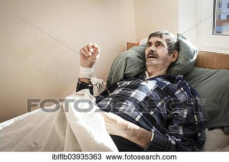 Stock Image - "Tuberculosis and HIV in Moldova, ward of the Chiril Draganiuc hospital, ChiÈ™inau, Moldova, Europe". Fotosearch