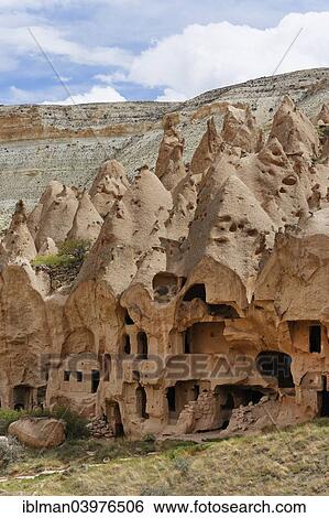 "Tufa formations, Zelve open-air museum, Goreme National Park, Cappadocia, Central Anatolia Region, Anatolia, Turkey, Asia" View Large Photo Image Stock Photograph - "Tufa formations, Zelve open-air museum, Goreme National Park, Cappadocia, Central Anatolia Region, Anatolia, Turkey, Asia". Fotosearch