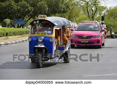 "Tuk-tuk and taxis on the street, Bangkok, Thailand, Asia" View Large Photo Image Stock Photography - "Tuk-tuk and taxis on the street, Bangkok, Thailand, Asia". Fotosearch