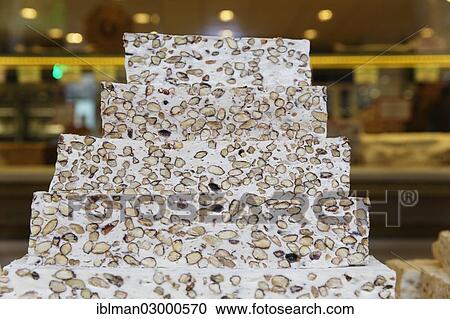 Stock Image - "Turkish honey, halva, Istanbul, Turkey, Europe, Istanbul, Istanbul Province, Turkey, Asia". Fotosearch