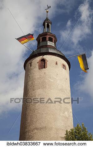 "Turmersturm guard tower, Kurmainz Castle, Tauberbischofsheim, Tauber Valley, Baden-Wurttemberg, Germany, Europe" View Large Photo Image Stock Photo - "Turmersturm guard tower, Kurmainz Castle, Tauberbischofsheim, Tauber Valley, Baden-Wurttemberg, Germany, Europe". Fotosearch