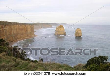 Stock Photo - "Twelve Apostles, Great Ocean Road, Port Campbell Nationalpark, Victoria, Australia, Oceania". Fotosearch